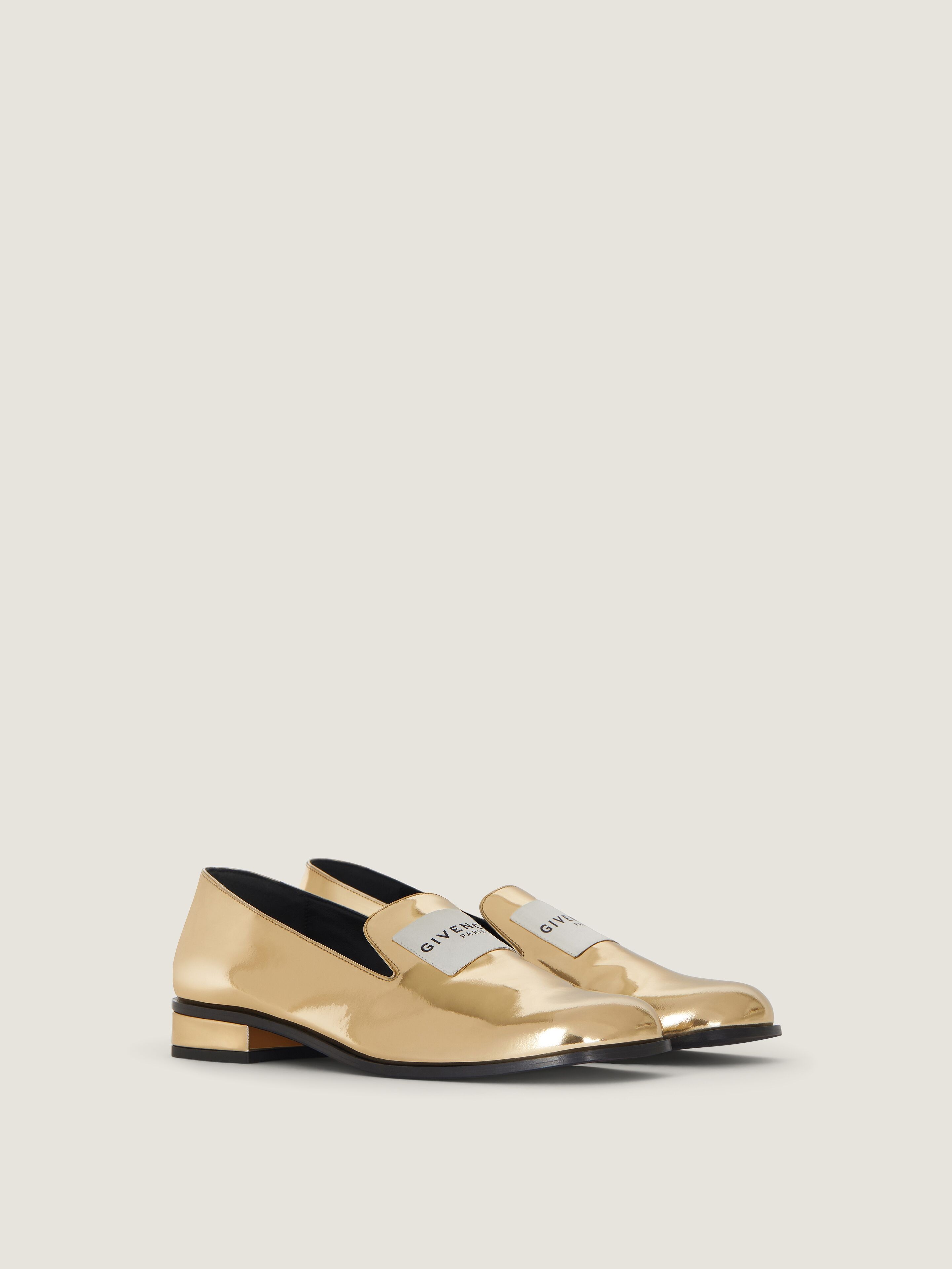 Tux loafers in mirror effect leather